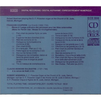 COUPERIN - Noehren - Messe à l'usage des paroisses pour les festes solen